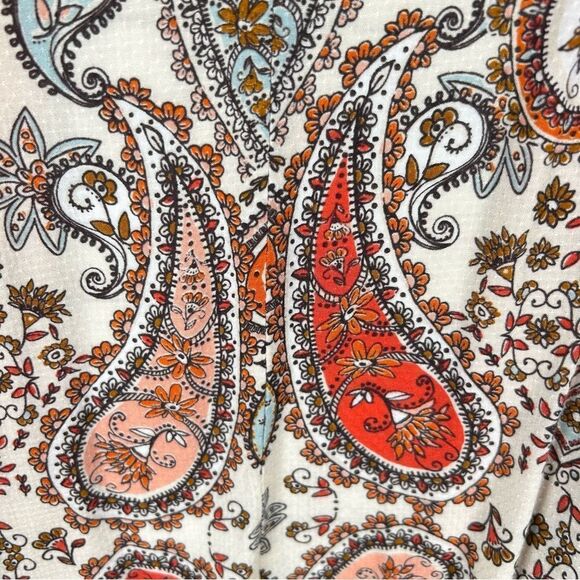 Cato Kimono Bohemian Embellished Trim Paisley Dolman Open Front Jacket 22/24 3x - Picture 8 of 10